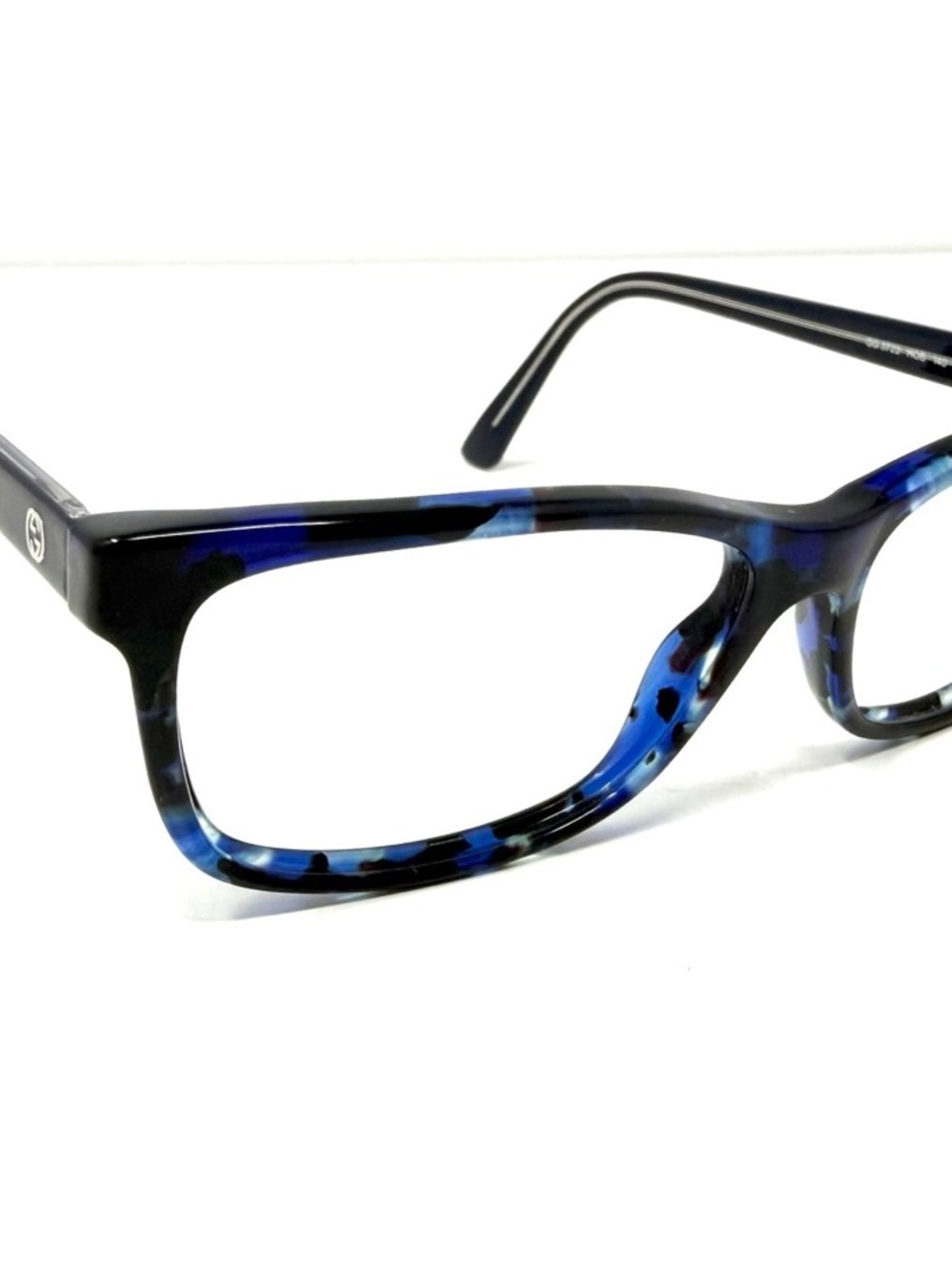 Gucci Eyeglasses Frames Only GG Blue Tortoise Havana Blue - Picture 9 of 9